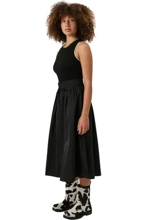 Soulland Dames, Rokken, Zwart, Maat: M/L Leer