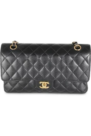 CHANEL Dames, Pre-owned, Zwart, Maat: ONE Size Leer