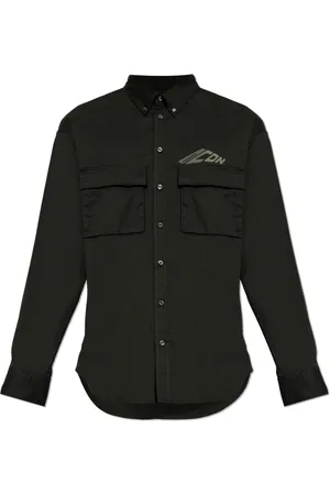 Dsquared2 Heren, Overhemden, Zwart, Maat: XL Katoen