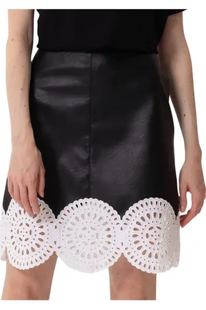 Stella McCartney Dames, Rokken, Zwart, Maat: M Leer