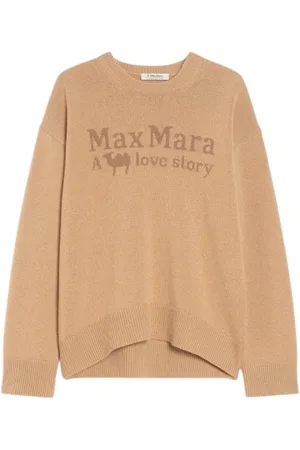 Max Mara Dames, Truien, Bruin, Maat: M Zijde