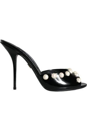 Dolce & Gabbana Dames, Schoenen, Zwart, Maat: 38 EU Leer