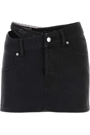Alexander Wang Dames, Rokken, Zwart, Maat: W26 Denim