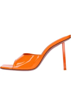 Amina Muaddi Dames, Schoenen, Oranje, Maat: 36 EU Leer