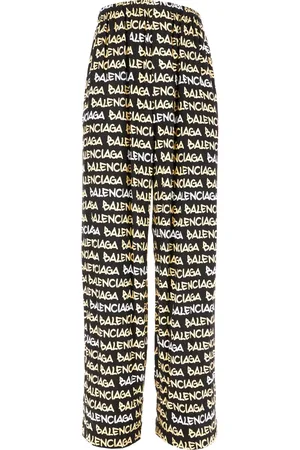 Balenciaga Heren, Broeken, Veelkleurig, Maat: S Viscose