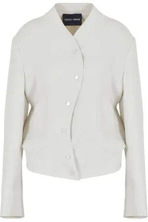 Giorgio Armani Dames, Jassen, Grijs, Maat: XS Poliester