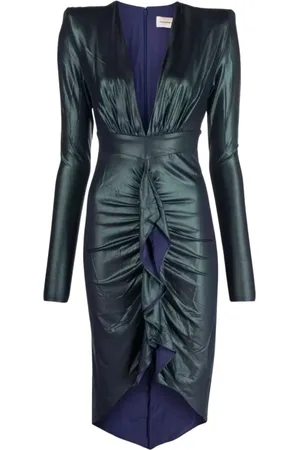 ALEXANDRE VAUTHIER Dames, Jurken, Groen, Maat: S Viscose