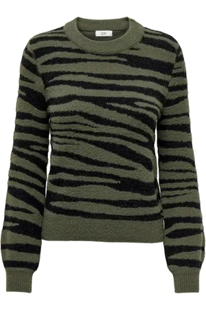 JACQUELINE DE YONG Dames, Truien, Groen, Maat: S Nylon