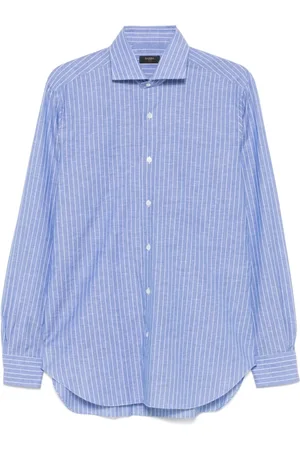 BARBA Heren, Overhemden, Blauw, Maat: XL
