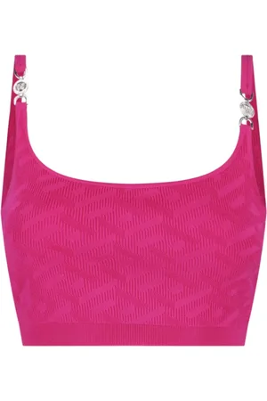 VERSACE Dames, Tops, Roze, Maat: M Viscose