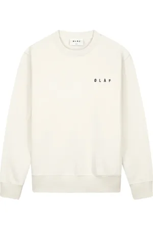 OLAF HUSSEIN Heren, Sweatshirts & Hoodies, Wit, Maat: S