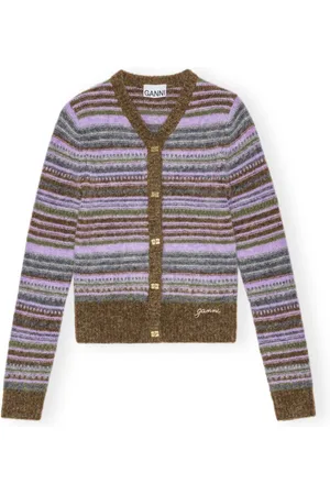 Ganni Dames, Truien, Veelkleurig, Maat: M Wol
