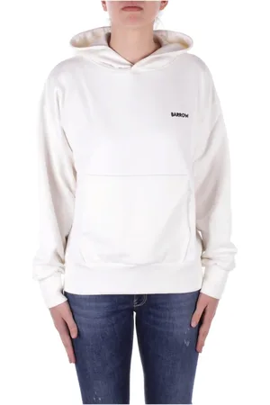 BARROW Dames, Sweatshirts & Hoodies, Wit, Maat: L Katoen