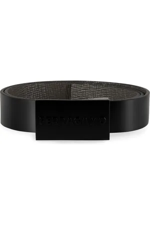 Salvatore Ferragamo Heren, Accessoires, Zwart, Maat: 95 CM Leer