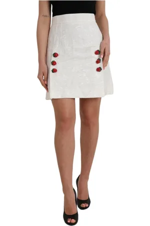 Dolce & Gabbana Dames, Rokken, Wit, Maat: S Katoen