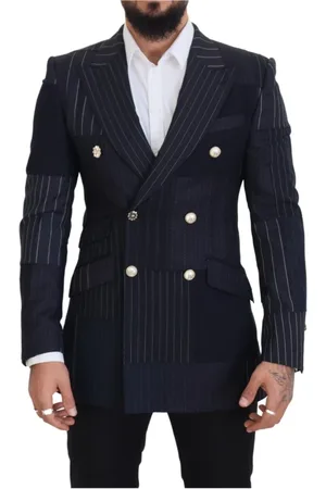 Dolce & Gabbana Heren, Pakken, Blauw, Maat: M Wol