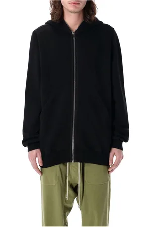 Rick Owens Heren, Sweatshirts & Hoodies, Zwart, Maat: L Katoen