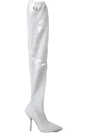 Dolce & Gabbana Dames, Schoenen, Wit, Maat: 37 EU Poliester