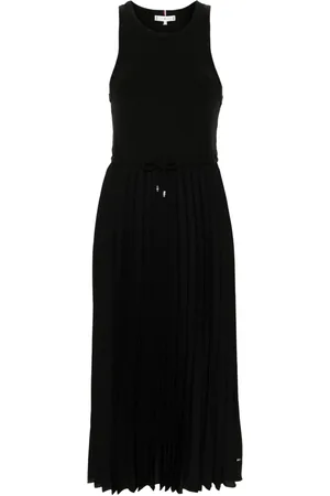 Tommy Hilfiger Dames, Jurken, Zwart, Maat: M Viscose
