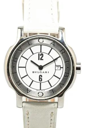 Bvlgari Dames, Pre-owned, Wit, Maat: ONE Size Leer