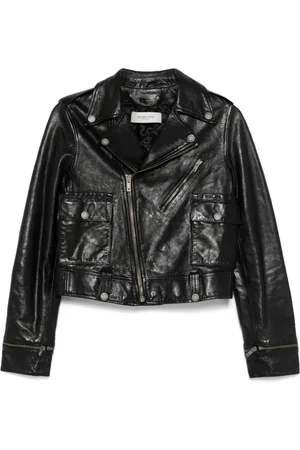 Golden Goose Dames, Jassen, Zwart, Maat: XS Leer