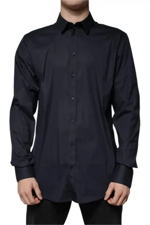 Dolce & Gabbana Heren, Overhemden, Zwart, Maat: S Katoen