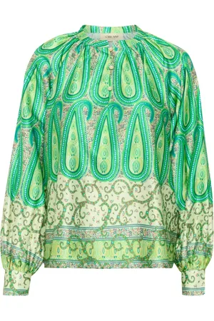 Cream Dames, Blouses & Shirts, Groen, Maat: XS Poliester