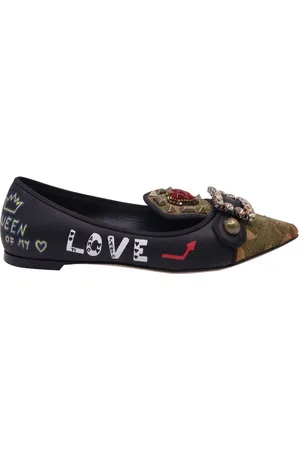 Dolce & Gabbana Dames, Schoenen, Zwart, Maat: 36 EU Leer