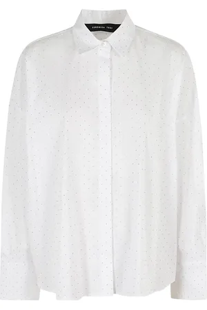 FEDERICA TOSI Dames, Blouses & Shirts, Wit, Maat: M Katoen