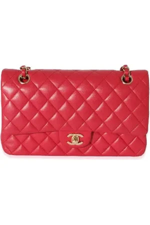 CHANEL Dames, Pre-owned, Roze, Maat: ONE Size Leer