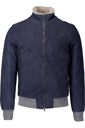BARBA Heren, Jassen, Blauw, Maat: 3XL Wol