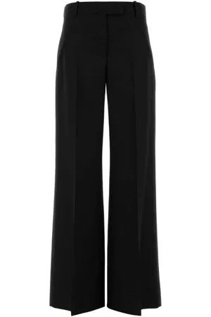 Alexander McQueen Dames, Broeken, Zwart, Maat: S Wol
