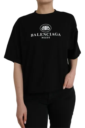 Balenciaga Dames, Tops, Zwart, Maat: 2XS Katoen