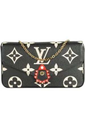 LOUIS VUITTON Dames, Pre-owned, Zwart, Maat: ONE Size Leer