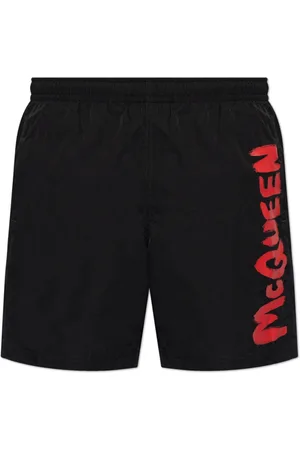 Alexander McQueen Heren, Badkleding, Zwart, Maat: S
