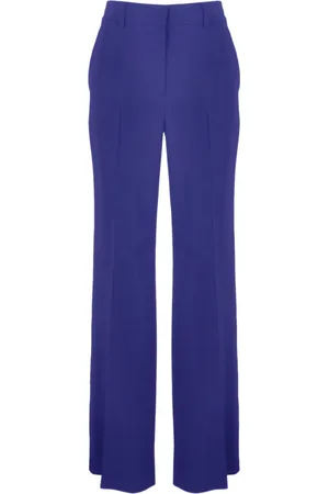 Alberta Ferretti Dames, Broeken, Blauw, Maat: XS Viscose