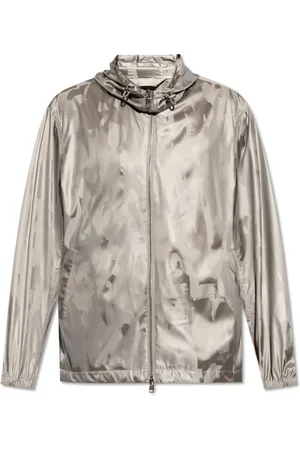 Alexander McQueen Heren, Jassen, Grijs, Maat: L Poliester