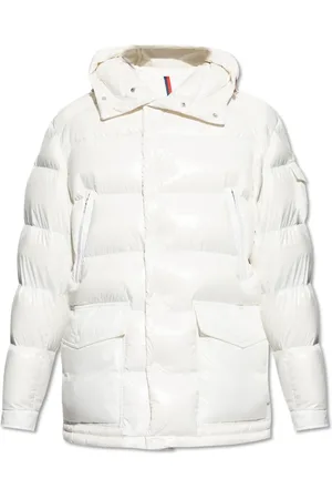 Moncler Heren, Jassen, Wit, Maat: 2XL Polyamide