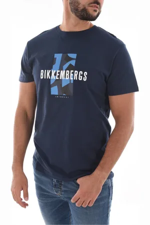 Bikkembergs Heren, Tops, Blauw, Maat: S Katoen