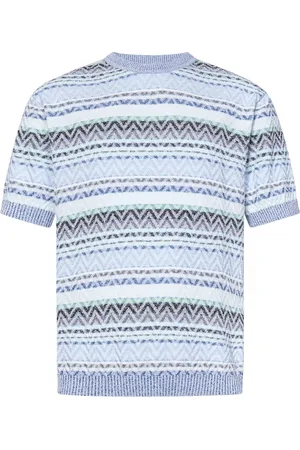 Missoni Heren, Tops, Blauw, Maat: XL Katoen