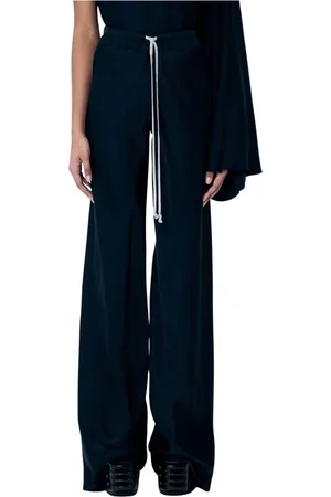 Rick Owens Dames, Broeken, Zwart, Maat: S Satijn