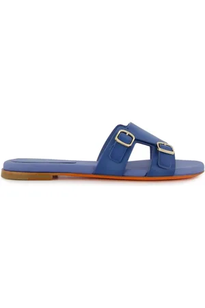 santoni Dames, Schoenen, Blauw, Maat: 38 1/2 EU Leer