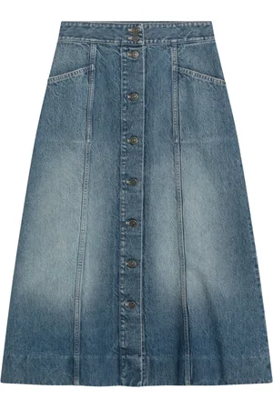 VALENTINO GARAVANI Dames, Rokken, Blauw, Maat: M Katoen