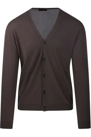 Roberto Collina Heren, Truien, Bruin, Maat: XL Katoen
