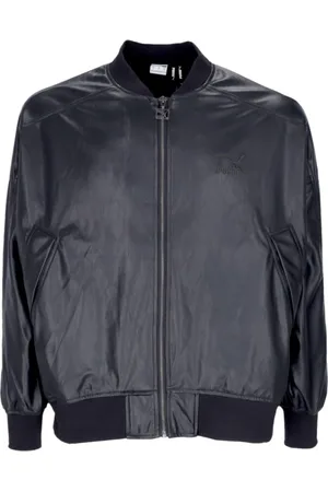PUMA Dames, Jassen, Zwart, Maat: XS Leer