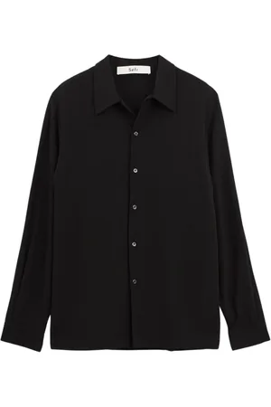 Séfr Heren, Overhemden, Zwart, Maat: XL Viscose