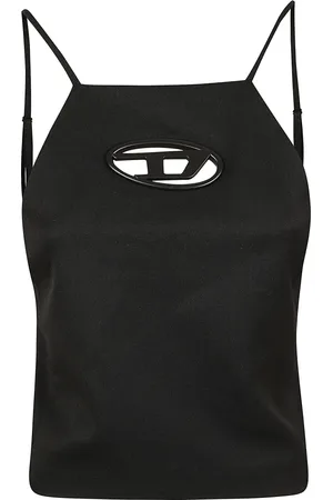 Diesel Dames, Tops, Zwart, Maat: 2XS Wol