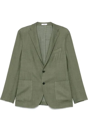 Boglioli Heren, Jassen, Groen, Maat: XL Wol