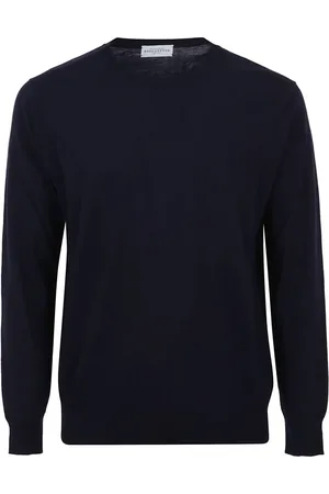 BALLANTYNE Heren, Truien, Blauw, Maat: 3XL Katoen