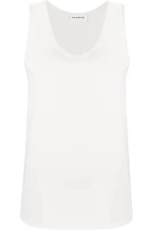 P.A.R.O.S.H. Dames, Tops, Wit, Maat: 2XL Poliester